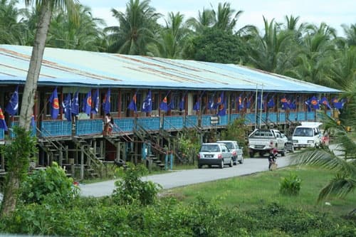 Iban longhouses in Bintulu, Sarawak