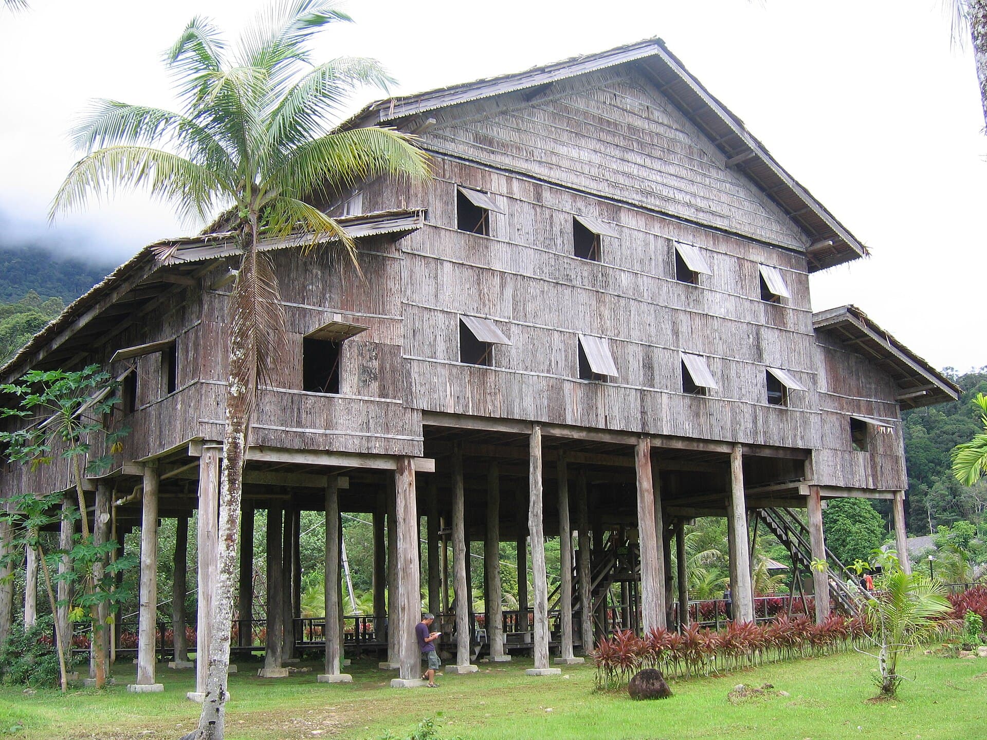 Traditional Melanau house architecture