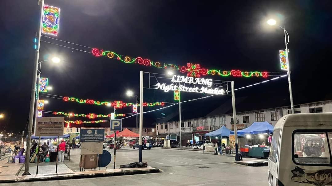 Night Market in Limbang, Sarawak, Malaysia