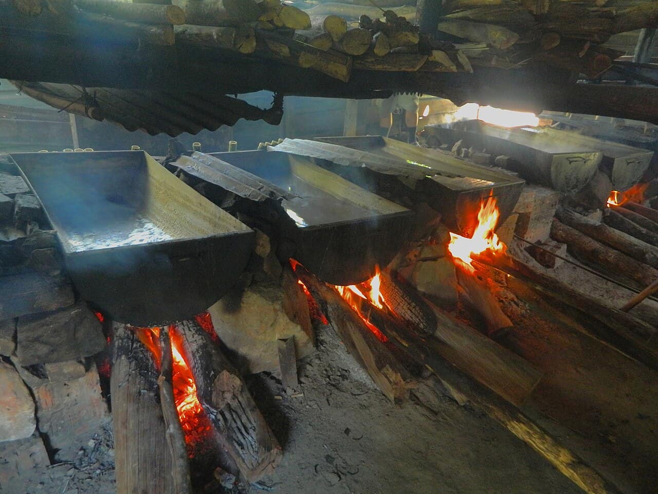 A traditional salt spring in the Kelabit Highlands