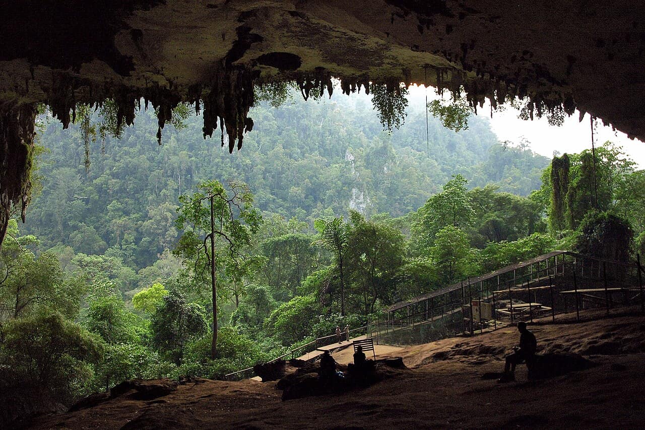 Inside the Great Cave of Niah