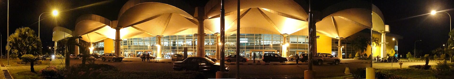 Miri International Airport at night