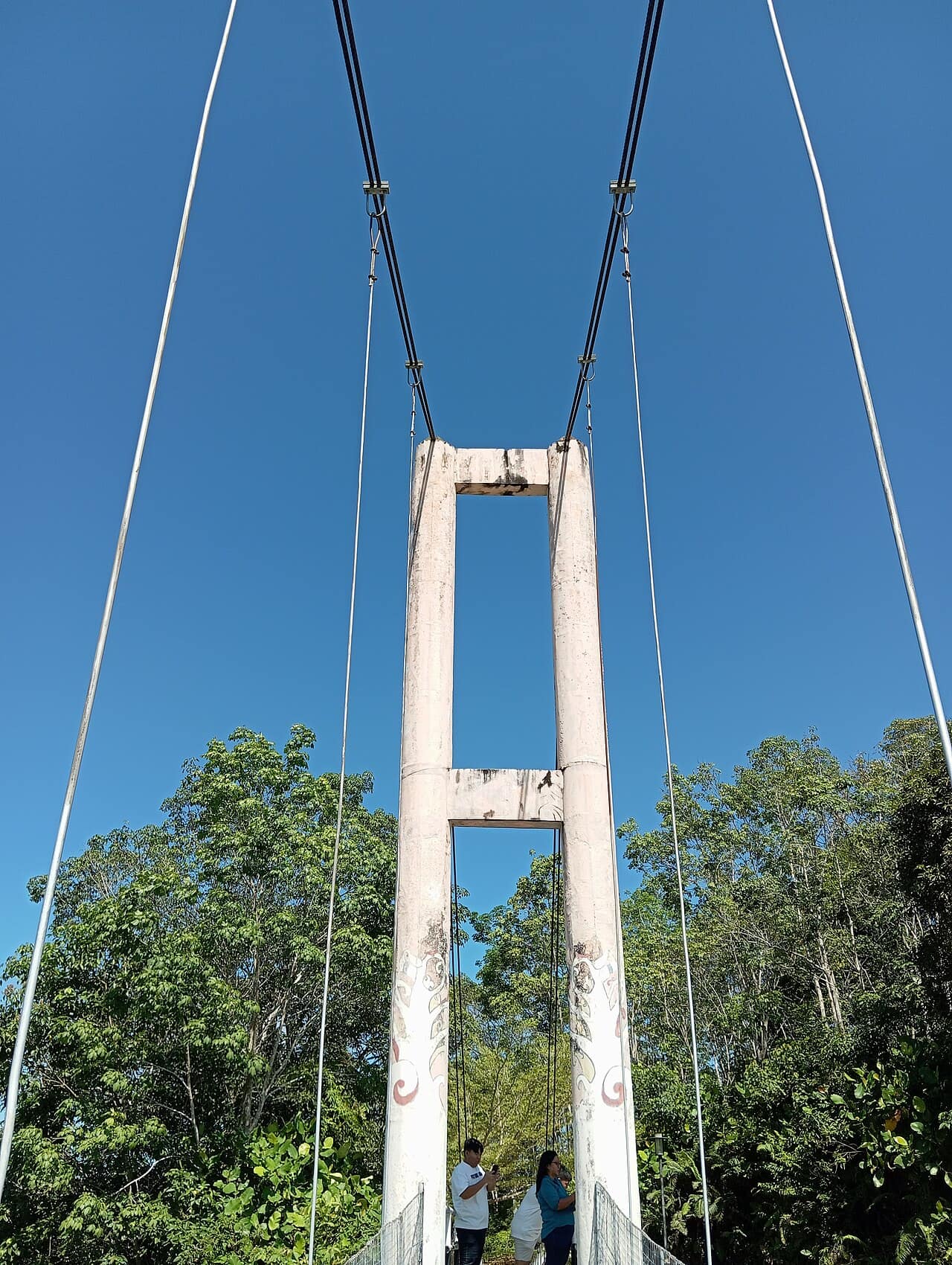 A hanging bridge in Batang Ai National Park