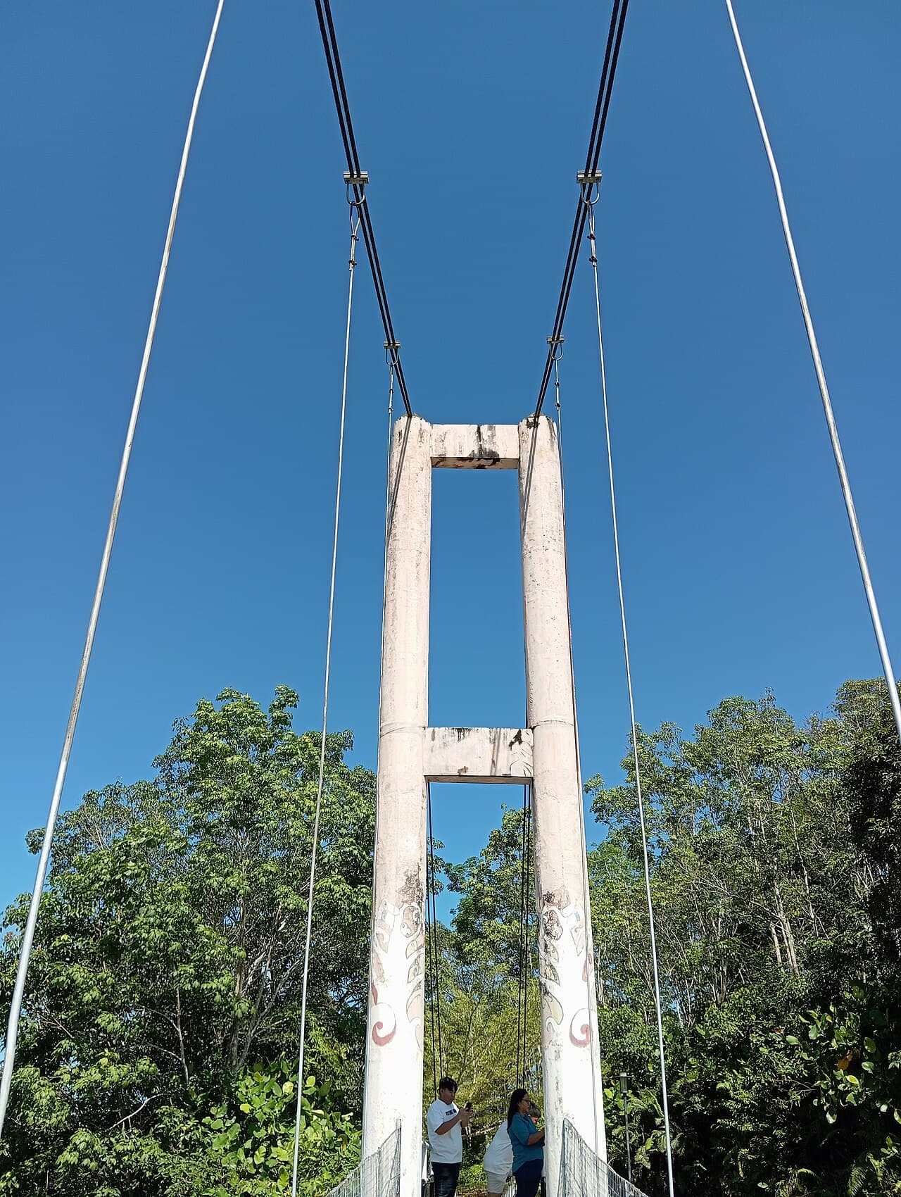 A hanging bridge in Batang Ai National Park