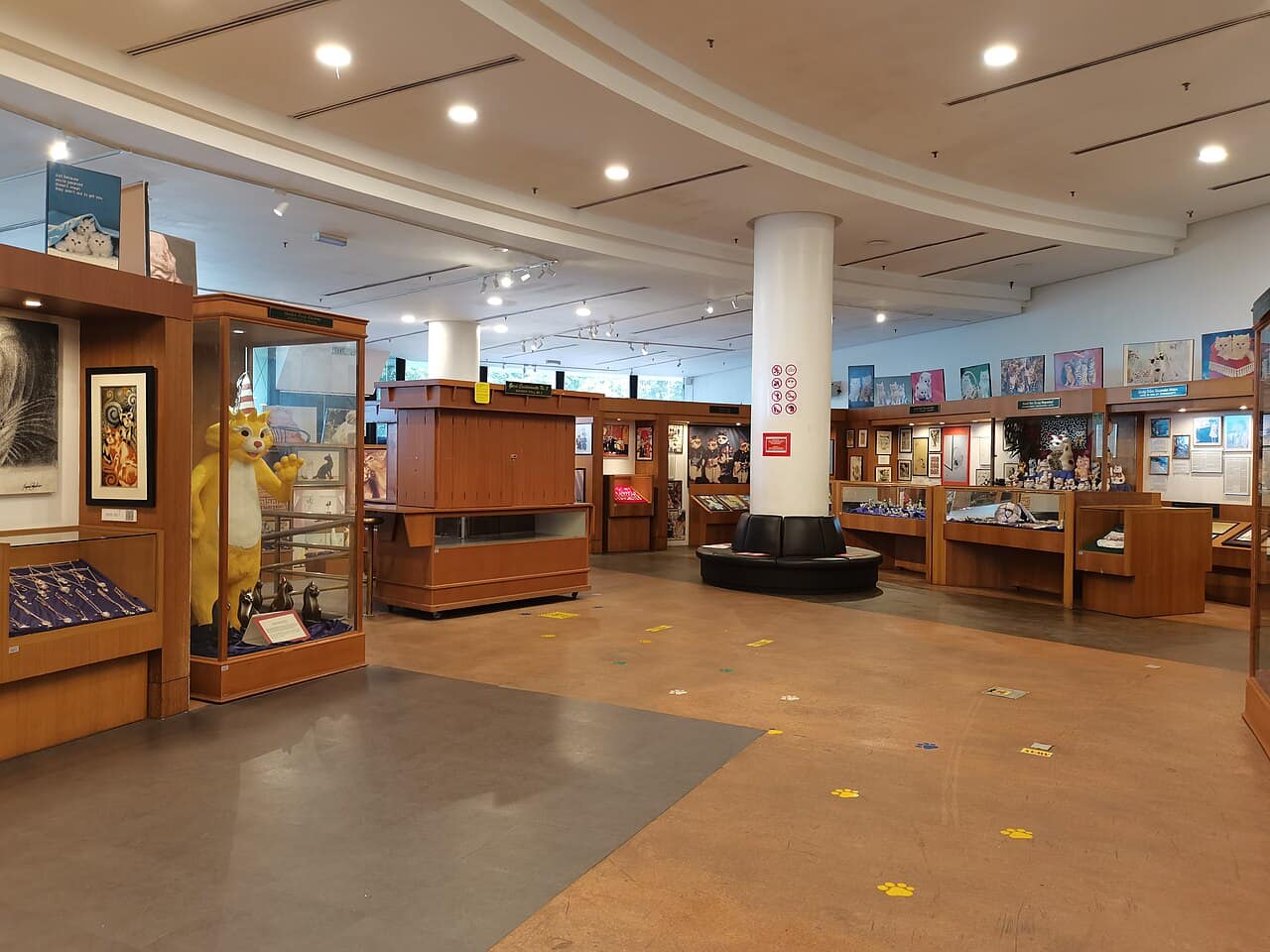 Inside the galleries of the Kuching Cat Museum