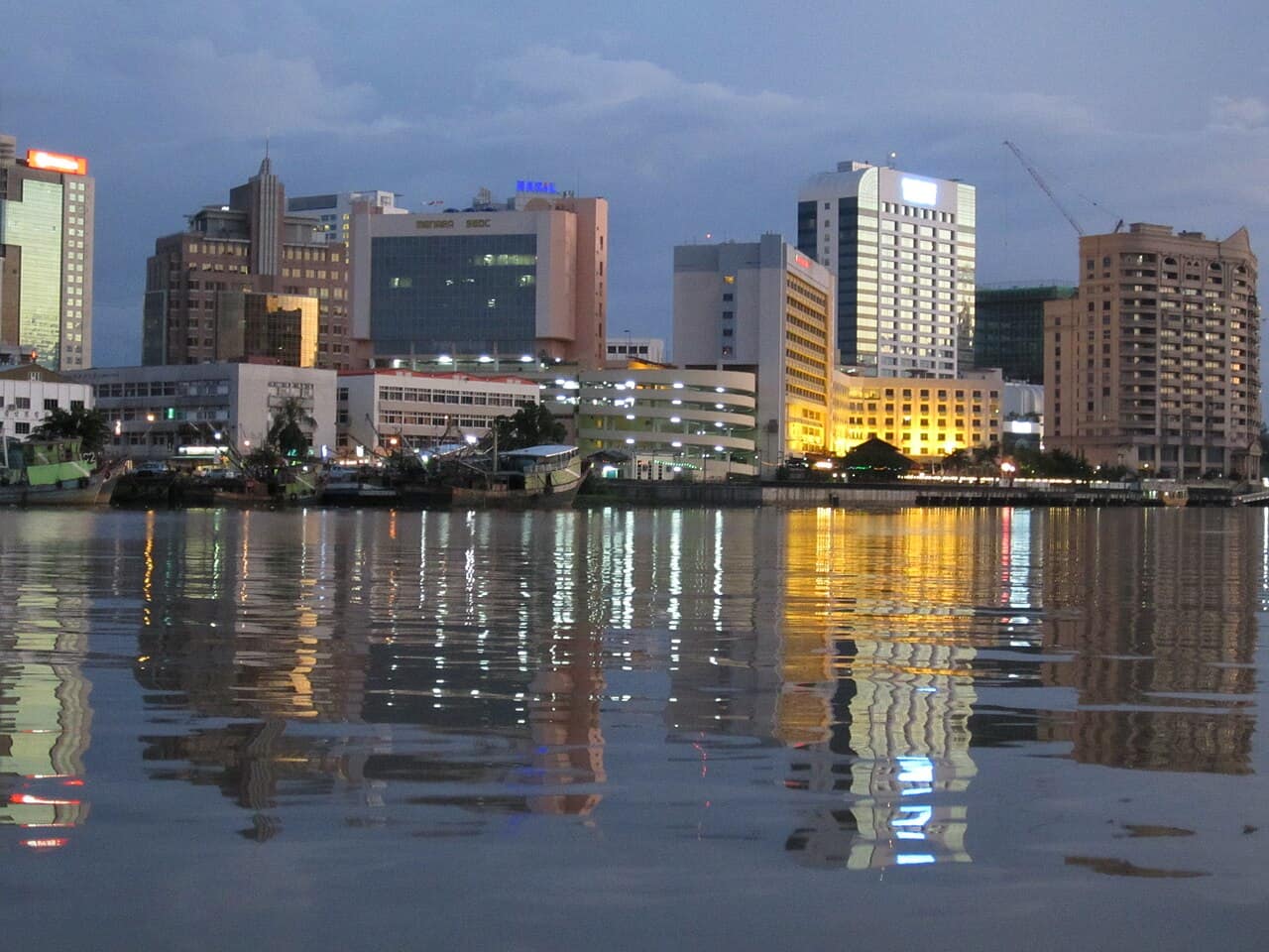 Sunset cruise on the Sarawak River, Kuching