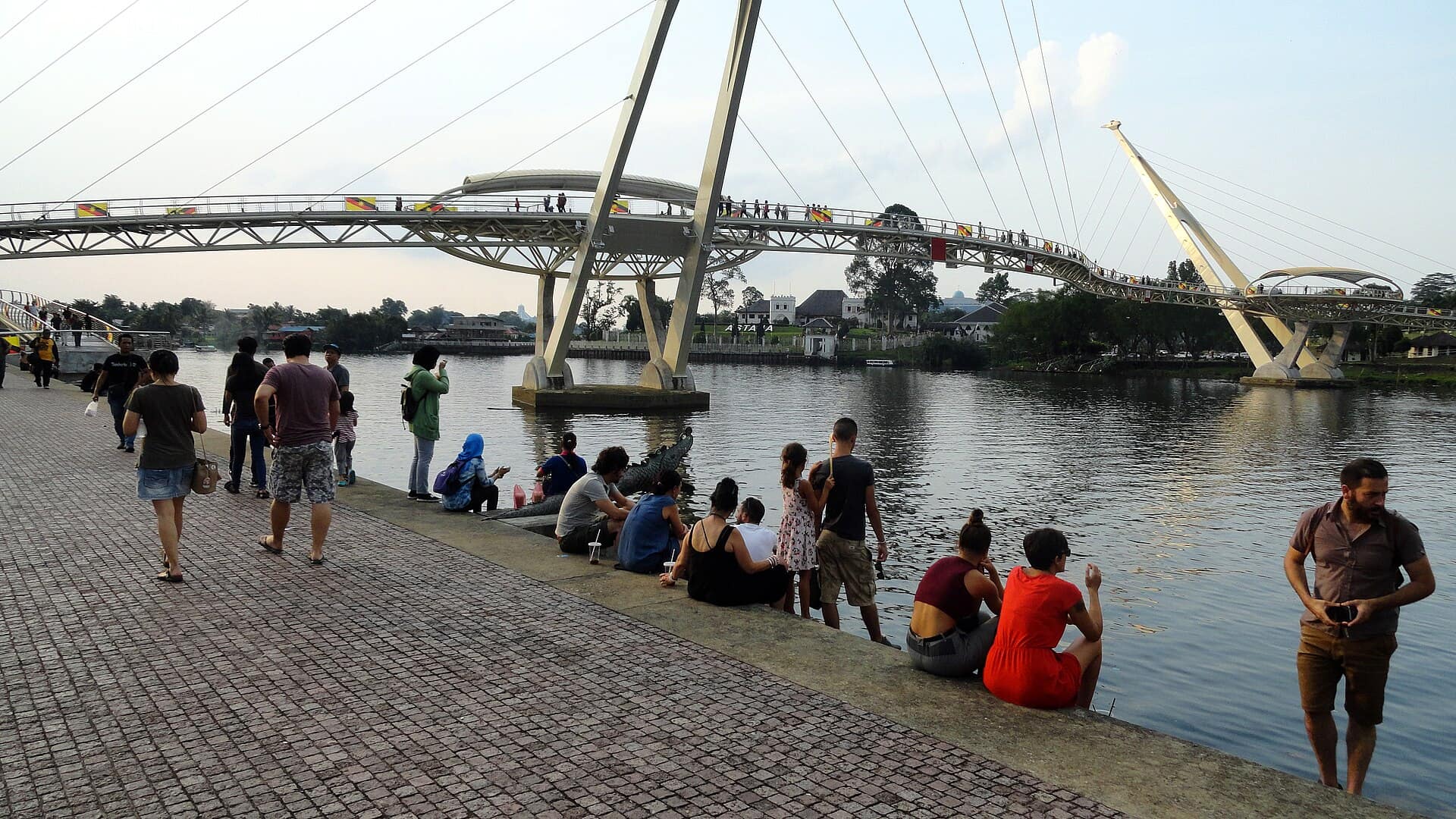 Darul Hana Bridge, Kuching, Sarawak, Malaysia